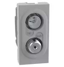 Presa TV Bticino MatixGo diretta demiscelata per impianti TV Grigia JG4214D