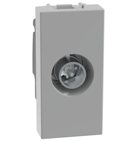 Presa TV Bticino MatixGo coassiale passante -14 dB Grigia JG4202P14