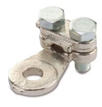 Capicorda 35mmq Foro 10 a 2 bulloni in ottone nichelato BMM 5143