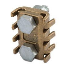 Morsetto a pettine 6-16 mm 2 bulloni in ottone pressofuso BMM 5261