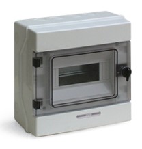 Centralino da parete stagno IP65 8 moduli con porta Fume' Ave Q6508