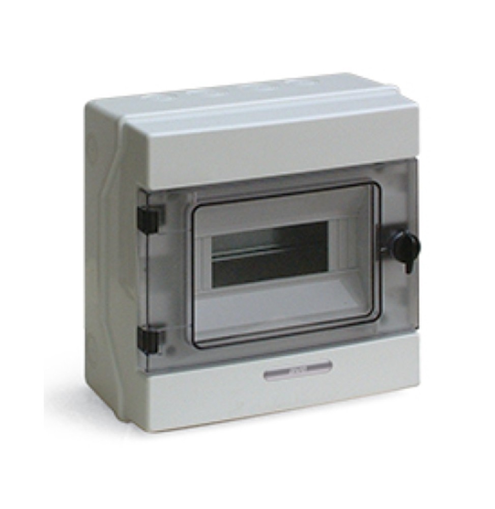 Centralino da parete stagno IP65 8 moduli con porta Fume' Ave Q6508