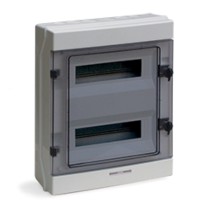 Centralino da parete stagno IP65 24 moduli con porta Fume' Ave Q6524