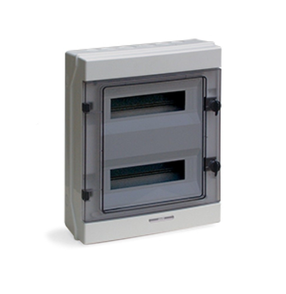 Centralino da parete stagno IP65 24 moduli con porta Fume' Ave Q6524