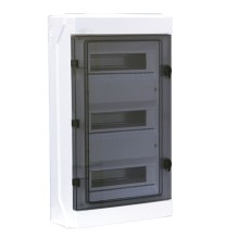 Centralino da parete stagno IP65 36 moduli con porta Fume' Ave Q6536