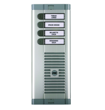 Pulsantiera esterna ad incasso a 4 pulsanti su una fila Urmet 925/104