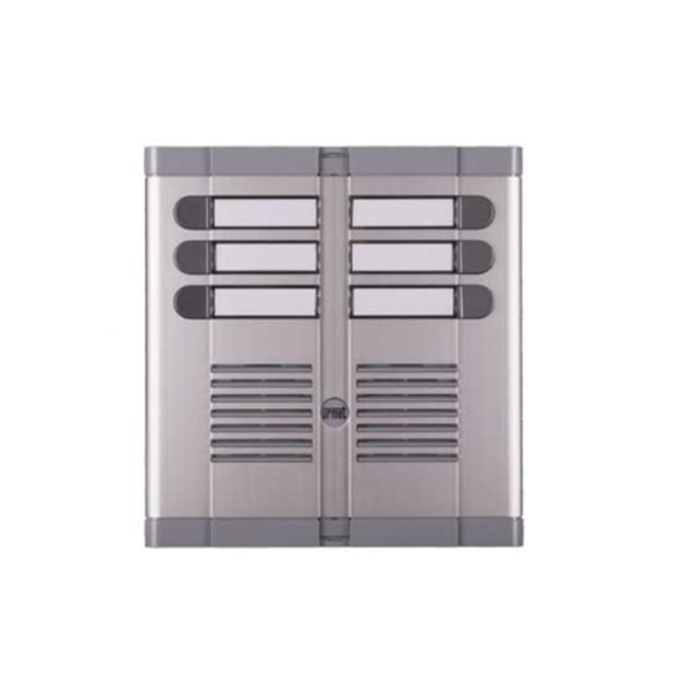 Pulsantiera esterna ad incasso a 6 pulsanti su due file Urmet 925/206