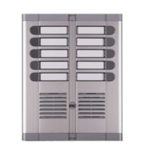 Pulsantiera esterna ad incasso a 10 pulsanti su due file Urmet 925/210