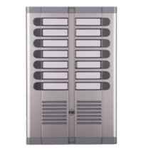 Pulsantiera esterna ad incasso a 14 pulsanti su due file Urmet 925/214