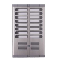 Pulsantiera esterna ad incasso a 16 pulsanti su due file Urmet 925/216