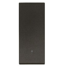 Interruttore Unipolare 10 Vimar Linea Nera 10A allineato illuminabile 30000.G