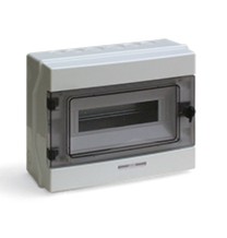 Centralino da parete stagno IP65 12 moduli con porta Fume' Ave Q6512