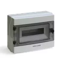 Centralino da parete stagno IP65 12 moduli con porta Fume' Ave Q6512