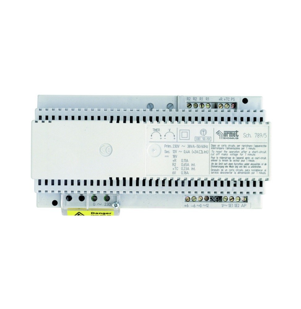 Alimentatore per impianti videocitofonici 38VA Urmet 789/5B