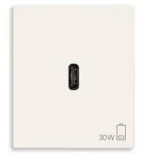 Presa con caricatore USB C 30W Vimar Linea Bianca 30298.B
