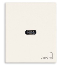 Presa con caricatore USB C 60W Vimar Linea Bianca 30298.60B