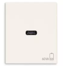 Presa con caricatore USB C 60W Vimar Linea Bianca 30298.60B