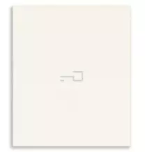 Tasto intercambiabile 2 moduli comandi assiali simbolo chiave Bianco Vimar 31000A.2PB