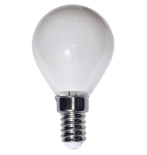 Lampada LED E14 6W 3000K vetro bianco latte Lampo FLSFE14MKBC
