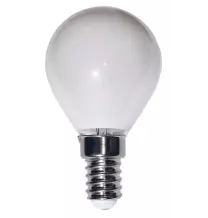 Lampada LED E14 6W 3000K vetro bianco latte Lampo FLSFE14MKBC