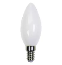 Lampada LED Oliva E14 6W 3000K Vetro bianco latte Lampo FLOLE14MKBC