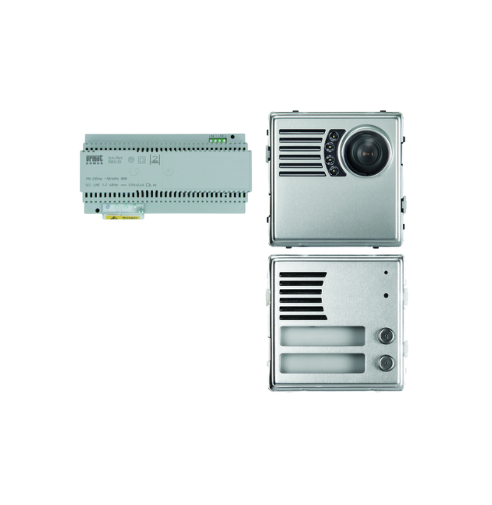 Kit base Impianto Video con Pulsantiera e Posto Esterno Urmet 1783/704