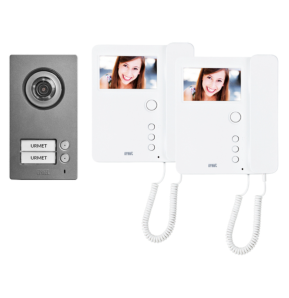 Kit Bifamiliare con Videocitofono Mìro sistema 2Voice Urmet 1784/762