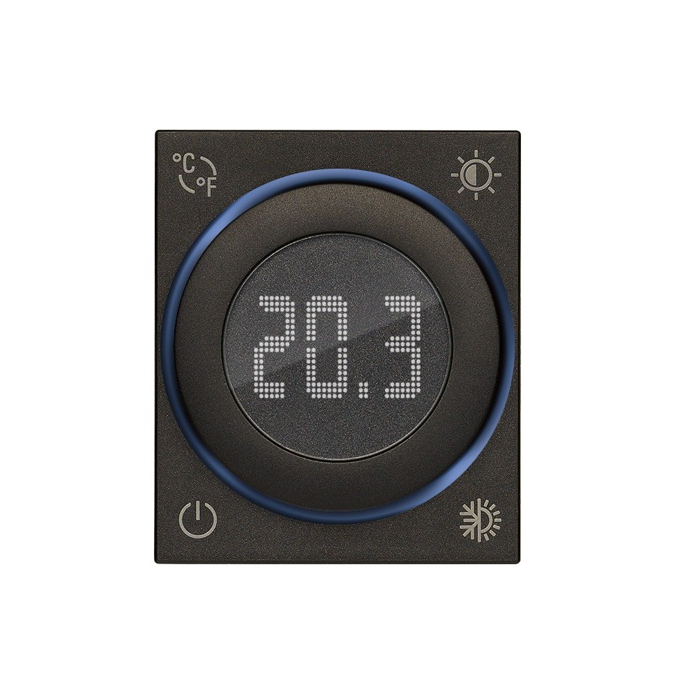 Termostato a Rotella 100-240V Nero Vimar Linea 30440.G