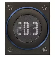 Termostato a Rotella Connesso IoT Nero Vimar Linea 30811.G