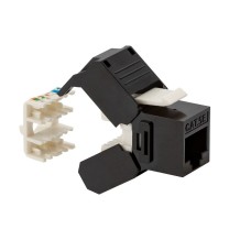 Presa rj45 categoria 5e UTP 180 gradi toolless nero FME 23700