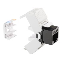 Presa RJ45 categoria 5e UTP 180 gradi toolless bianco FME 23700BI