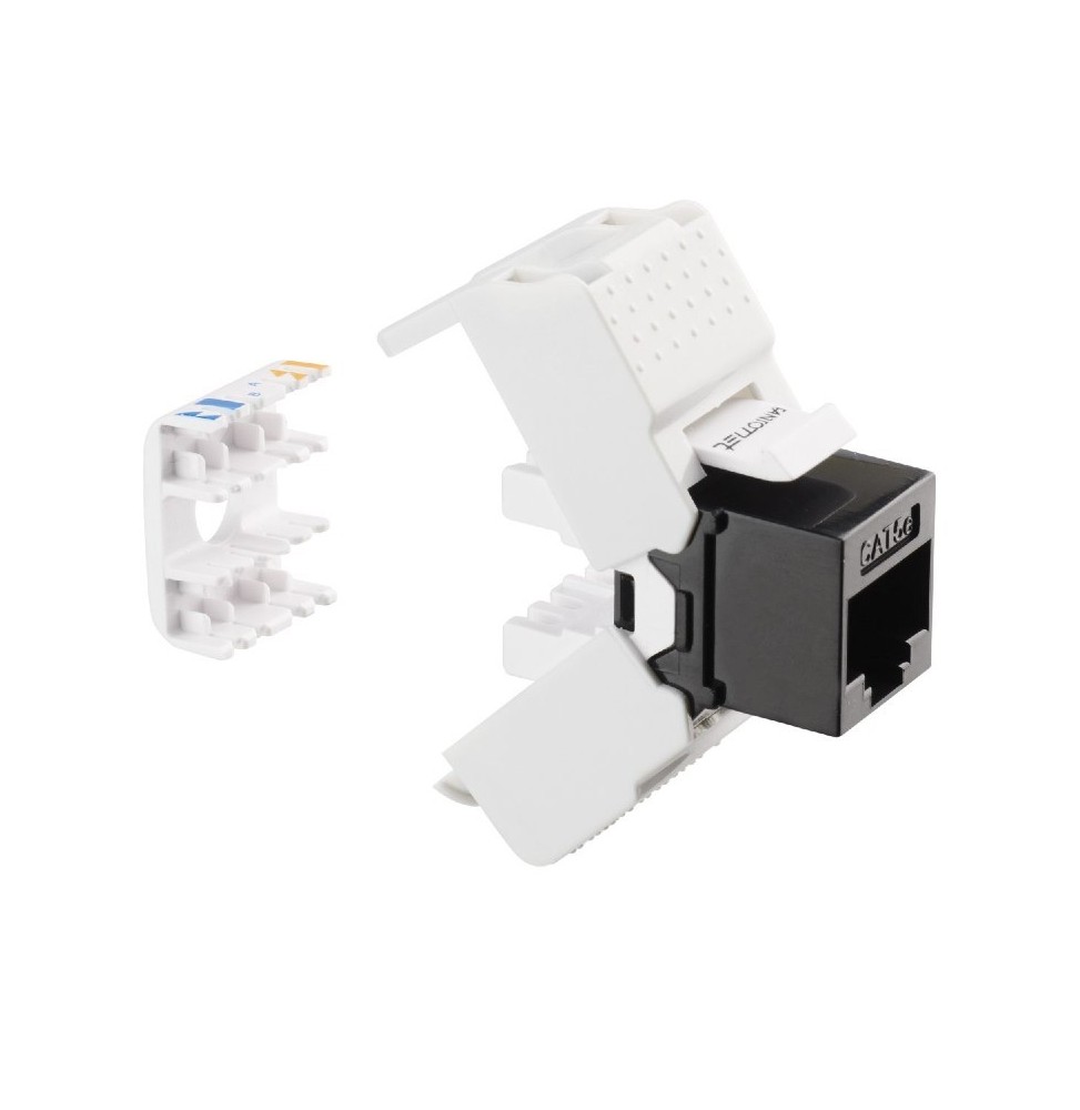Presa RJ45 categoria 5e UTP 180 gradi toolless bianco FME 23700BI