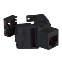 Presa RJ45 categoria 6 UTP dataclock nera morsetto inclinato FME 237133