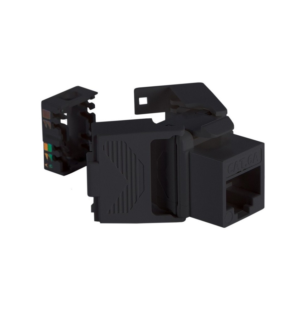 Presa RJ45 categoria 6 UTP dataclock nera morsetto inclinato FME 237133
