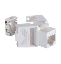 Presa RJ45 categoria 6 UTP dataclock bianca morsetto inclinato FME 237132