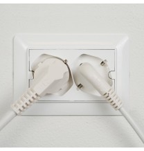 Multipresa da incasso in scatola 3 posti con 2 schuko Bianca FME 42100-27