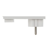 Spina Ultrapiatta smontabile Schuko serie clock bianca FME 80150