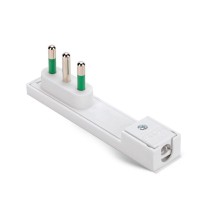 Spina Ultrapiatta 16A attacco grande serie clock bianca Fanton 80090