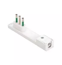 Spina Ultrapiatta 10A attacco piccolo serie clock bianca Fanton 80080