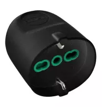 Presa Schuko 2P+T 16A Trivalente smontabile nero FME 81051