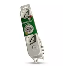 Ciabatta 4 Posti con interruttore Luminoso Cavo 3G1 e Spina a Squadra Fanton 47420