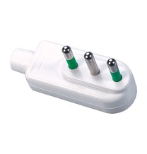 Spina a pipa attacco piccolo 10A ribassata bianca FME 80030