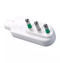 Spina a pipa attacco piccolo 10A ribassata bianca FME 80030