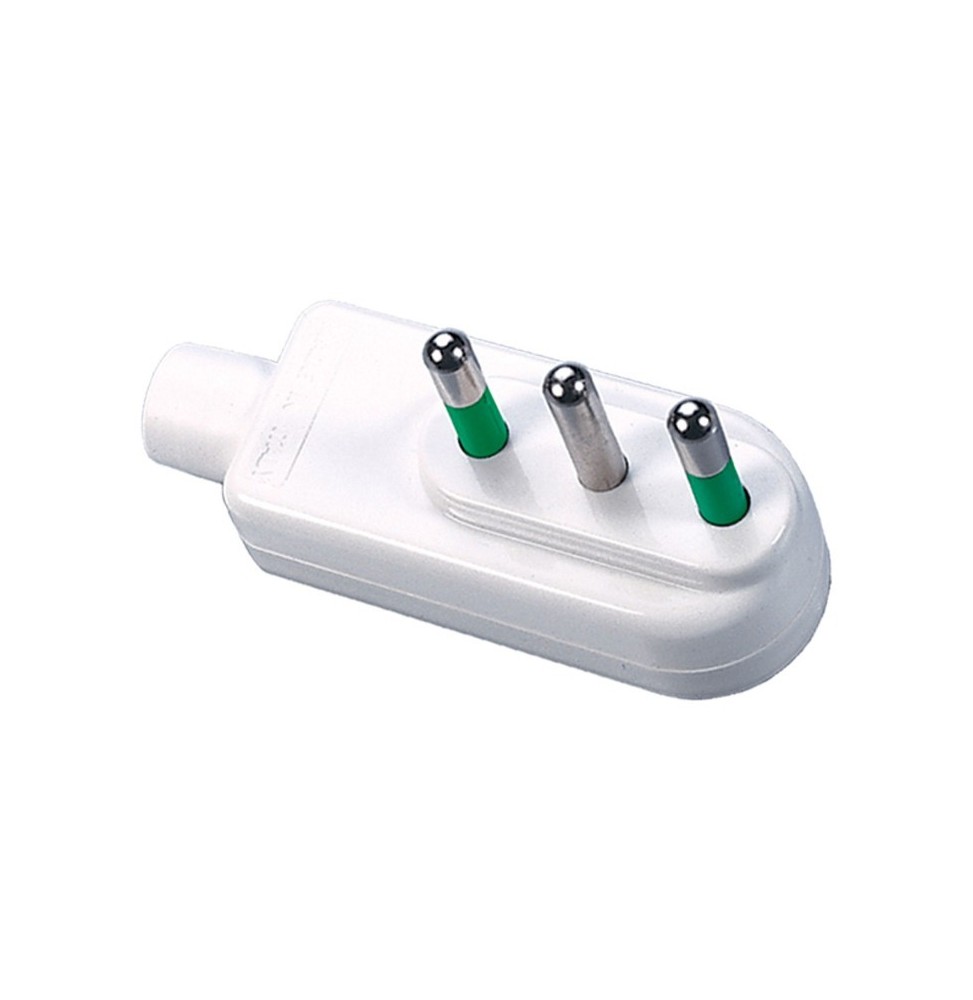 Spina a pipa attacco grande 16A ribassata Bianca FME 80040