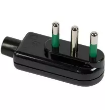 Spina a pipa attacco grande 16A ribassata Nera FME 80041