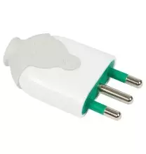 Spina 16A attacco Grande smontabile Serie Bico Bianca Fanton 80020