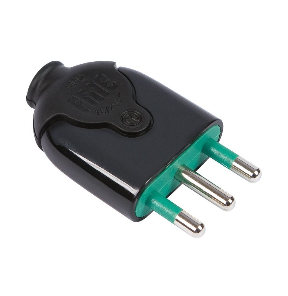 Spina 16A attacco Grande smontabile Serie Bico nera Fanton 80021