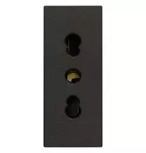 Presa Bivalente con alveoli protetti serie Vimar Linea Nera 30203.G