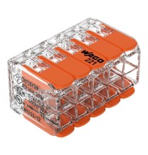 Morsetto di giunzione a leva Max 4 mm per 10 fili Wago 221-420