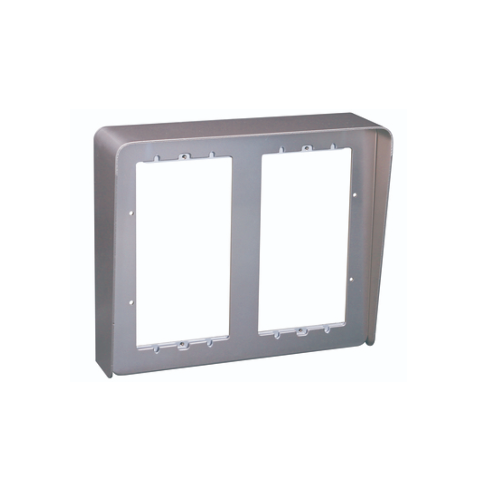 Custodia con Visiera antipioggia a 4 Moduli su due File Urmet 1148/324